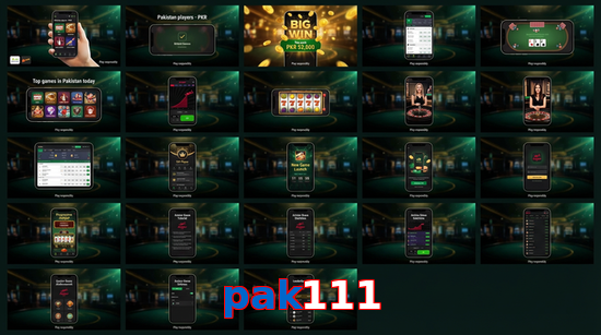 Main screen of Pak111 bet page for PK players